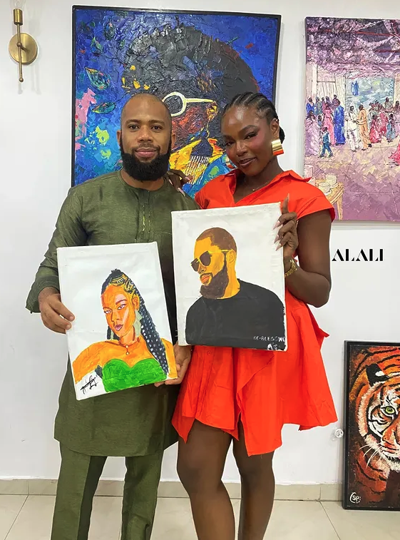 Selfie painting session at Alali Studio